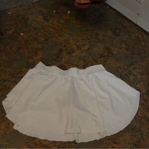 White Under Armor Athletic Skort - Classic Flared Style